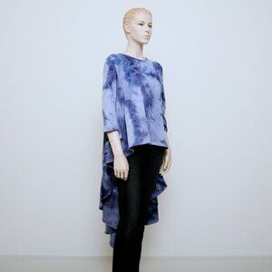 Why Dress High Low Tie‎ Dye Oversized Sweatshirt Dress